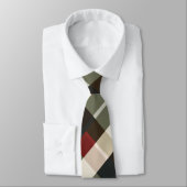 Cravate Holiday Shorthair Pointer Dog Plaid Christmas (Attaché)