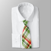 Cravate Holiday Wirehaired Pointer Dog Plaid Christmas (Attaché)