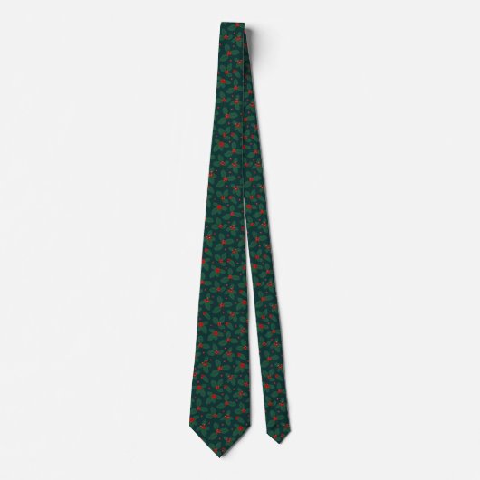 Cravate Holly et Berries Necktie (Devant)