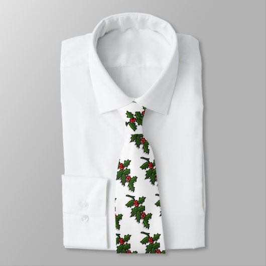 Cravate - Holly Feuilles et Berries (Attaché)
