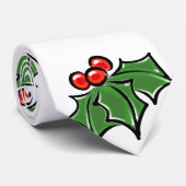 Cravate Holly Feuilles, Holly baies, fun vacances botaniqu (Roulé)