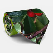 Cravate Holly leaves and Berries (Roulé)