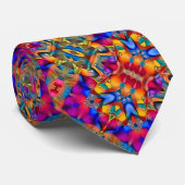 Cravate Hologramme psychédélique fou coloré Llama Motif (Roulé)