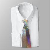 Cravate Holographe arc-en-ciel Chrome Hologramme Fête des  (Attaché)