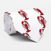 Cravate Homard rouge (Roulé)