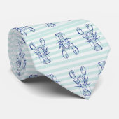 Cravate Homards bleus (Roulé)