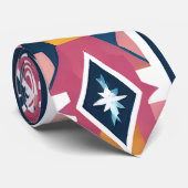 Cravate Hommage Abstrait des Amérindiens 18 (Roulé)