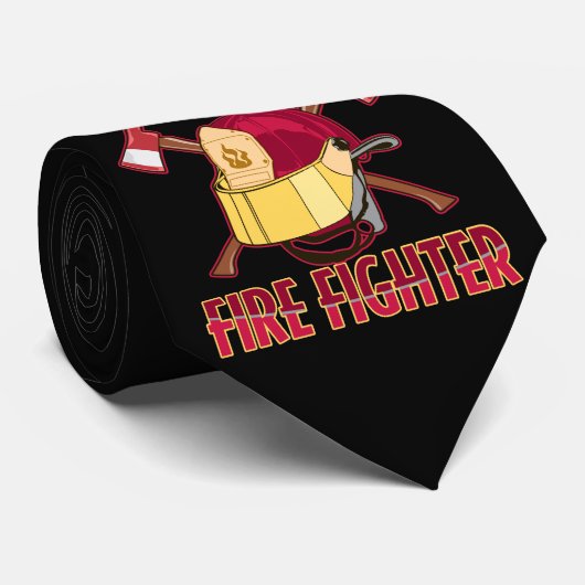 Cravate Hommage de pompier (Roulé)