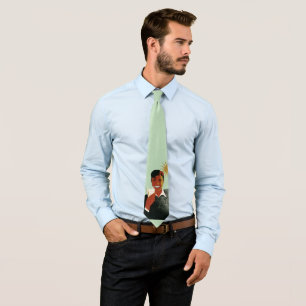 Cravate Homme Art Déco Vintage, Boissons Fraîches en Été