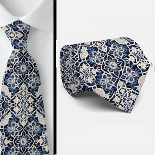 Cravate Homme d'affaires luxueux et mondain Carreau mar