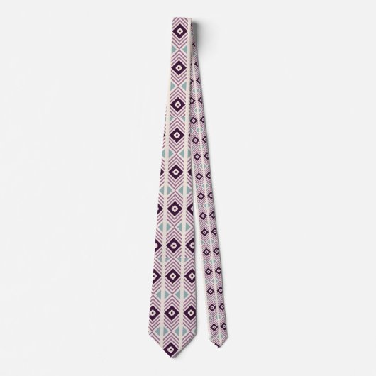 Cravate Homme de Designer Diamond Violet (Devant)