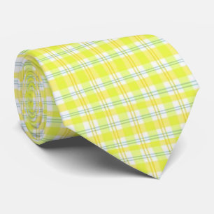 Cravate Homme Designer Jaune Plat
