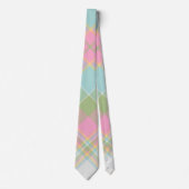 Cravate homme plaid - Couleurs de ressort multiple (Devant)