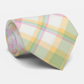 Cravate homme plaid - Couleurs de ressort multiple (Roulé)