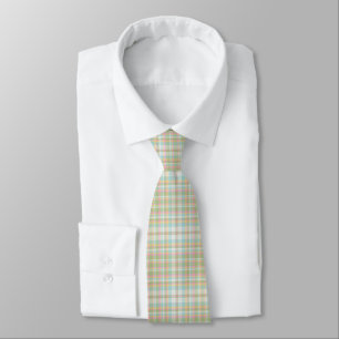 Cravate homme plaid - Couleurs de ressort {S2D2}
