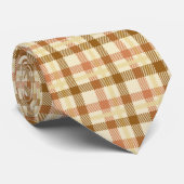 Cravate homme-Plaid d'automne (Roulé)