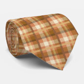 Cravate homme-Plaid d'automne (Roulé)