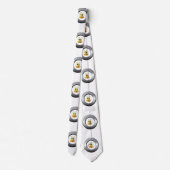 Cravate Hommes Designer Argent Honeybee Bumblebee (Dos)