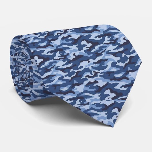 Cravate Hommes Designer Blue Army (Roulé)