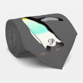 Cravate Hommes d'initiale de monogramme de Persoanlized de (Roulé)