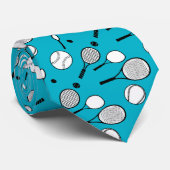 Cravate Hommes élégants bleus de tennis (Roulé)