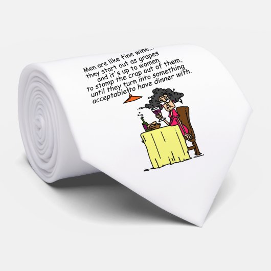 Cravate Hommes et FIne Humour de vin (Roulé)