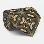 Cravate hommes imprimé géométrique tribale (Roulé)