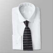 Cravate Hommes Imprimé Mexicain Noir 2 (Attaché)