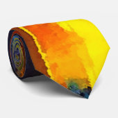 Cravate Hommes peints par résumé renversant (Roulé)