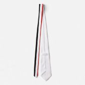Cravate Hommes Rayure Rouge Noir Blanc (Dos)