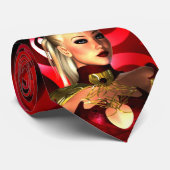 Cravate Hommes Rouge Vénus Fille 2 (Roulé)