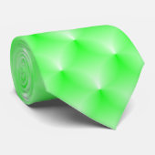 Cravate Hommes Vert et Blanc (Roulé)