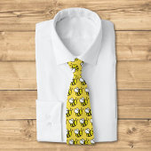 Cravate Honeybee Cartoon Pattern