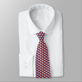 Cravate Honeycomb Drapeau Serbie (Attaché)