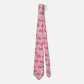 Cravate Honu Sea Turtle Hawaiian Aloha - Rose (Devant)