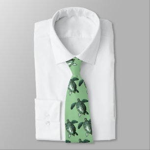 Cravate Honu - Tortue de mer verte