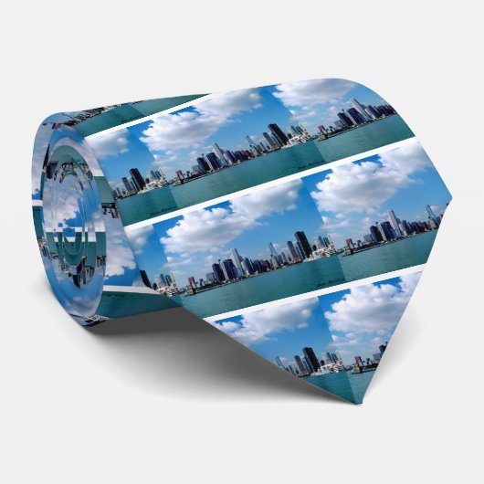 Cravate Horizon de Chicago (Roulé)
