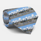 Cravate Horizon de Cincinnati, Ohio avec la rivière Ohio (Roulé)