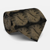 Cravate Horloge vintage (Roulé)