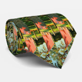 Cravate Horse Barn Bright Reds Greens Yellows (Roulé)