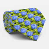 Cravate Hortensia bleu (Roulé)