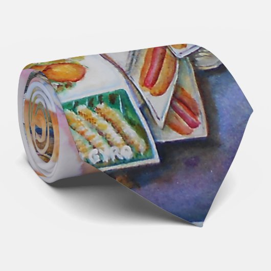 Cravate Hot Dog God (Roulé)