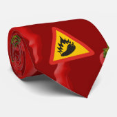 Cravate Hot pepper danger (Roulé)