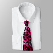Cravate Hot Pink and Black (Attaché)