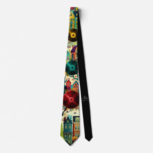 Cravate House Music Necktie Deejay Vêtements Accessoires (Devant)