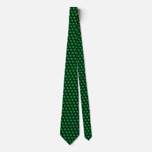 Cravate Houx Atlantean Vert - Noir