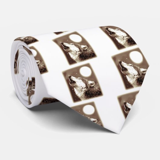 Cravate Howling Wolf (Roulé)