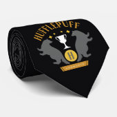 Cravate HUFFLEPUFF™ Badger and Cup House Pride Graphisme (Roulé)