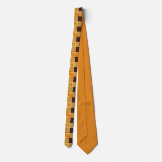 Cravate HUFFLEPUFF™ Check Plaid Motif (Dos)