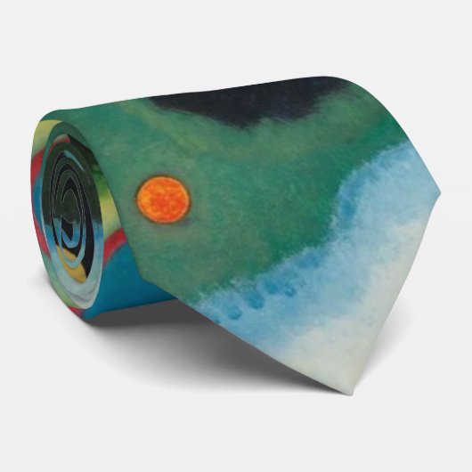 Cravate Huile Abstraite de Kandinsky Deepened Impulse sur  (Roulé)